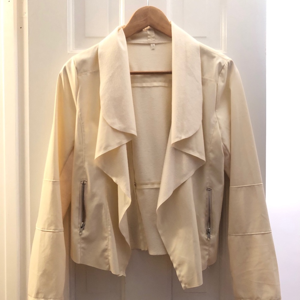 White leather jacket